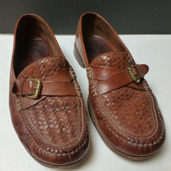 Cole Haan braided buckle brown loafer 10m - Picture 2 of 7